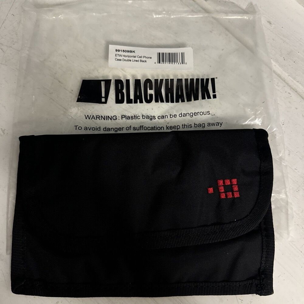 BLACKHAWK Cell Phone Case ETW Horizontal Double Lined Tactical Bag 991509BK